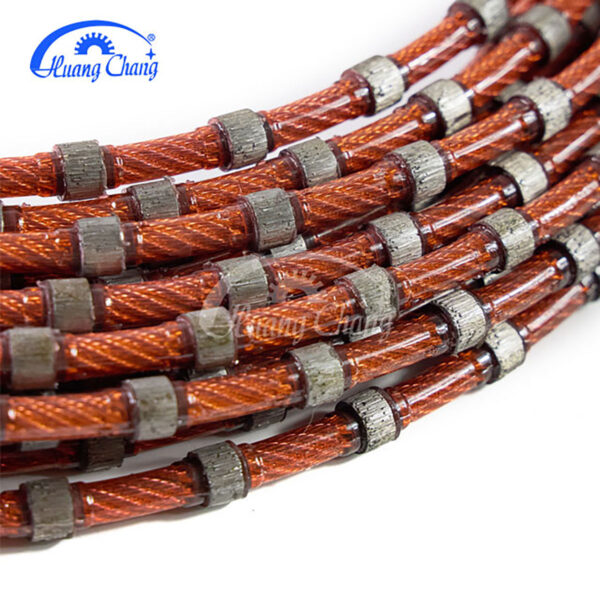 diamond wire cutting mining rope for granite marble jade concrete stone