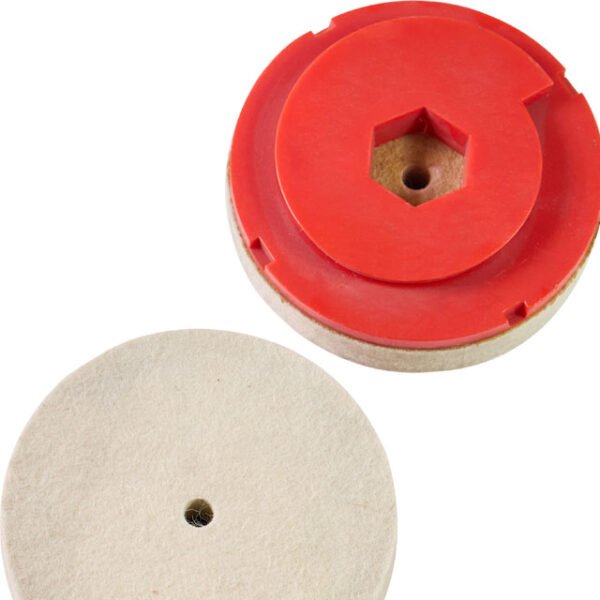 Полировальная подушечка Snail Lock Wool Welt Polishing Pad Шлифовальные подушечки для полировки камня — изображение 4